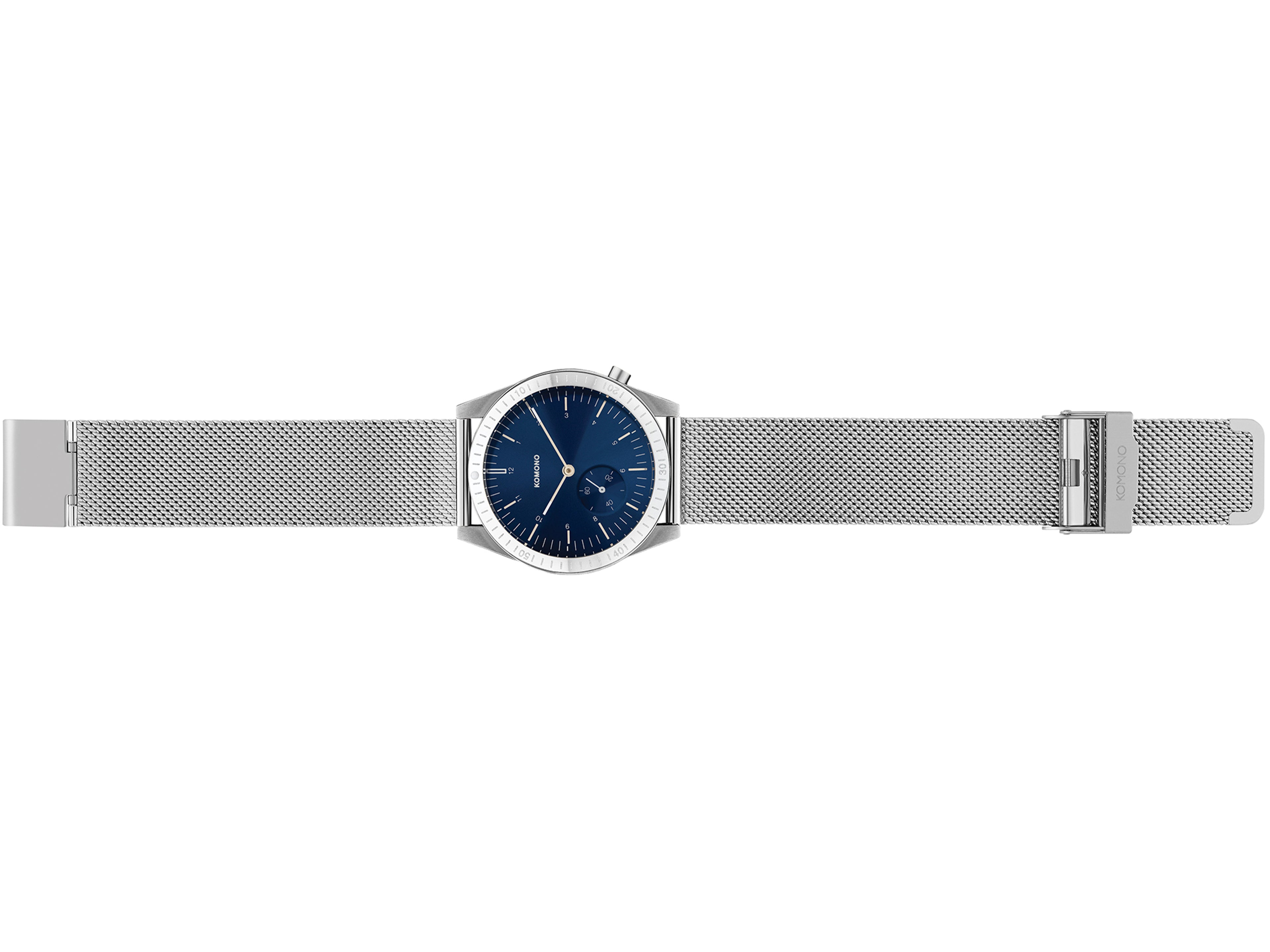 komono-ray-legacy-mesh-silver-blue-uhr image 2