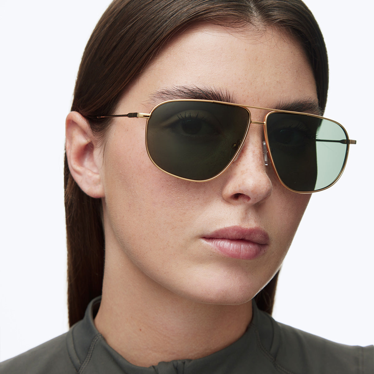 meller-dina-sonnenbrille-gold-olive-oversize-aviator-mit-doppelsteg image 4