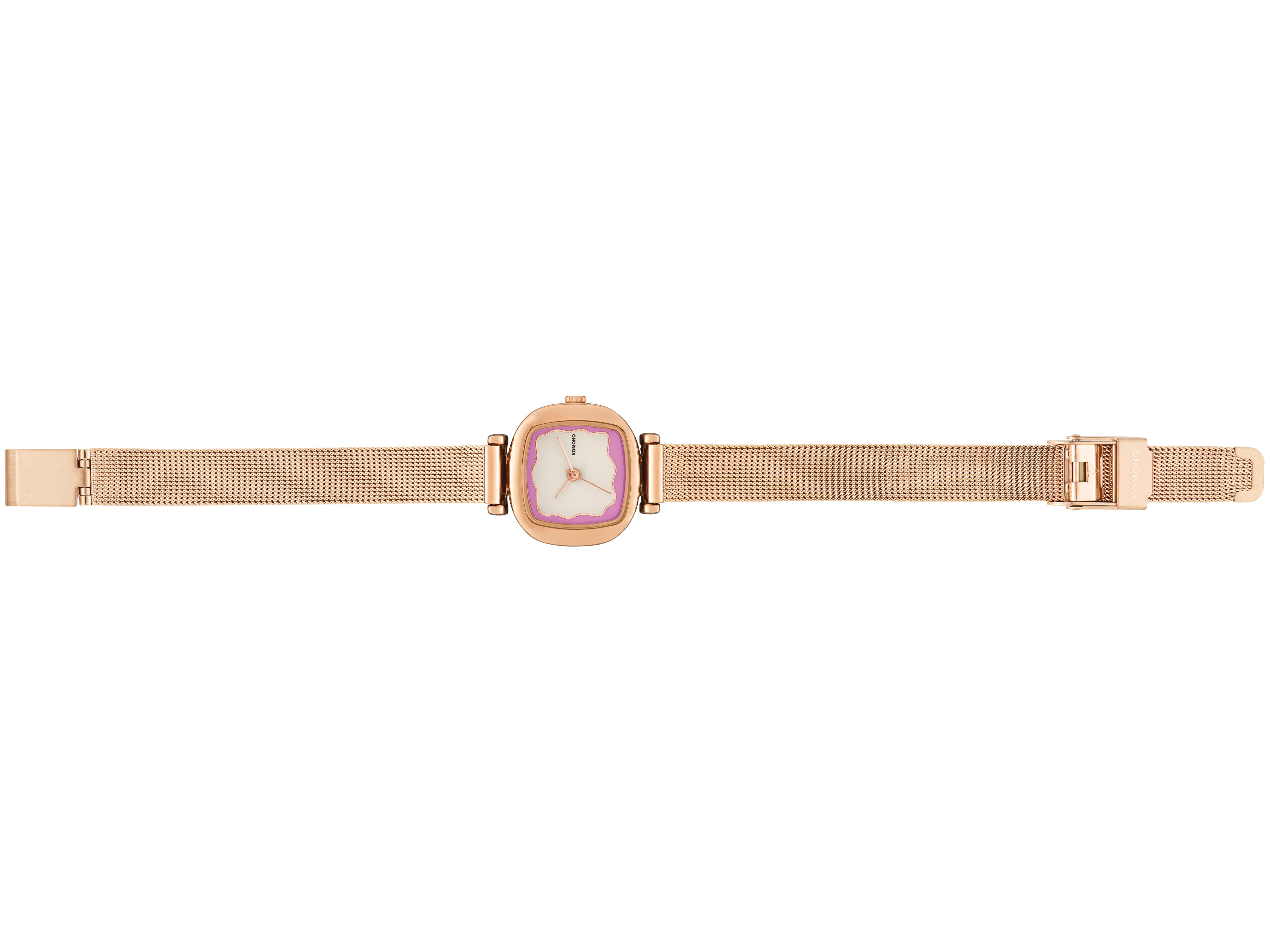 komono-moneypenny-armbanduhr-wave-royale-rose-gold-plum image 3