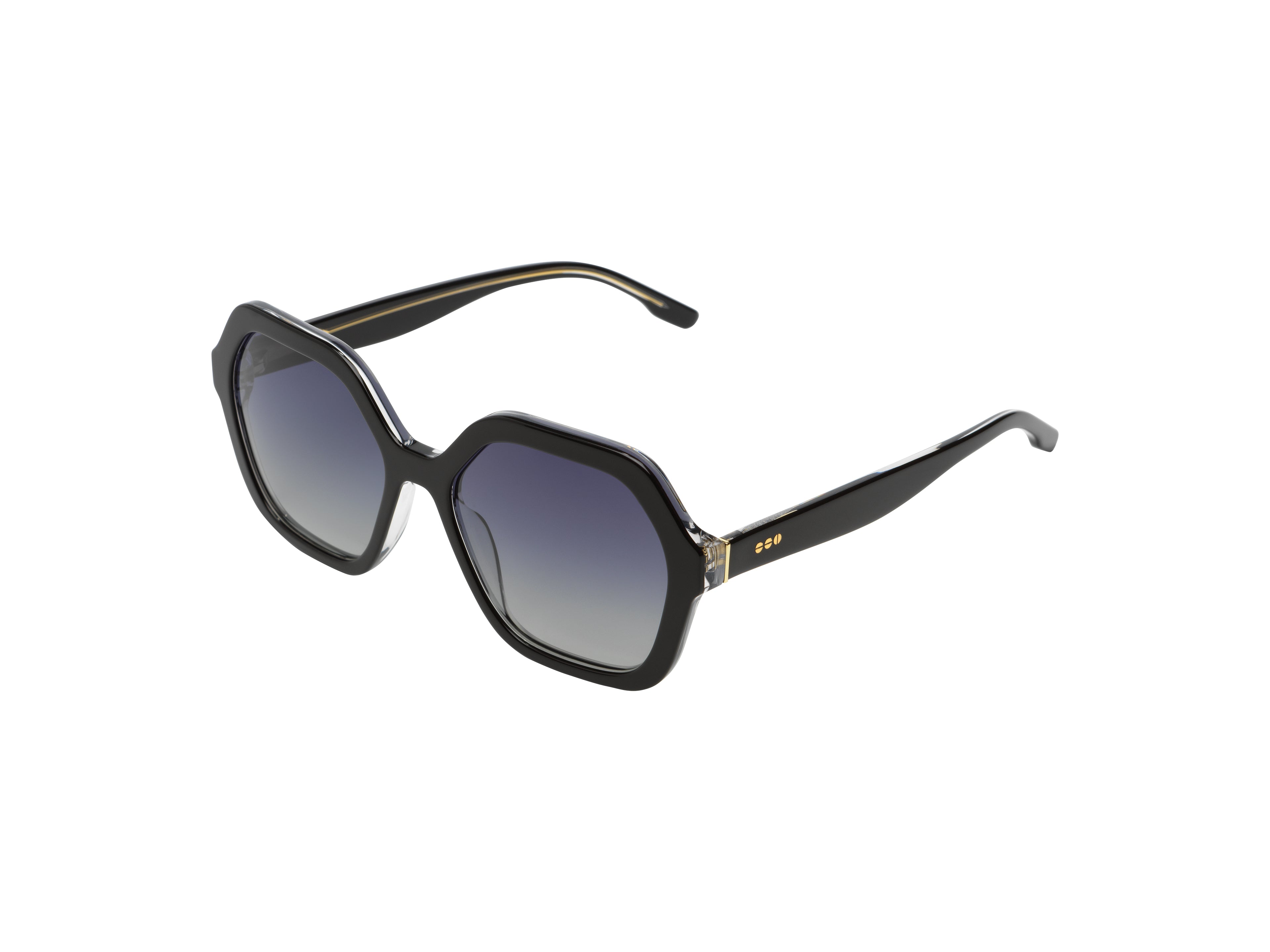 komono-iggy-black-clear-white-gold-polarisierte-sonnenbrille image 2