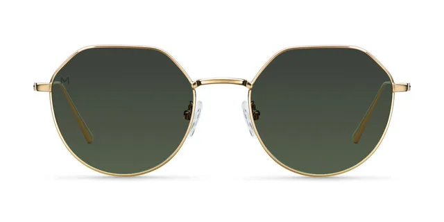 meller-aldabra-gold-olive-sonnenbrille-geometrisches-metallgestell-chauen-famili image 1