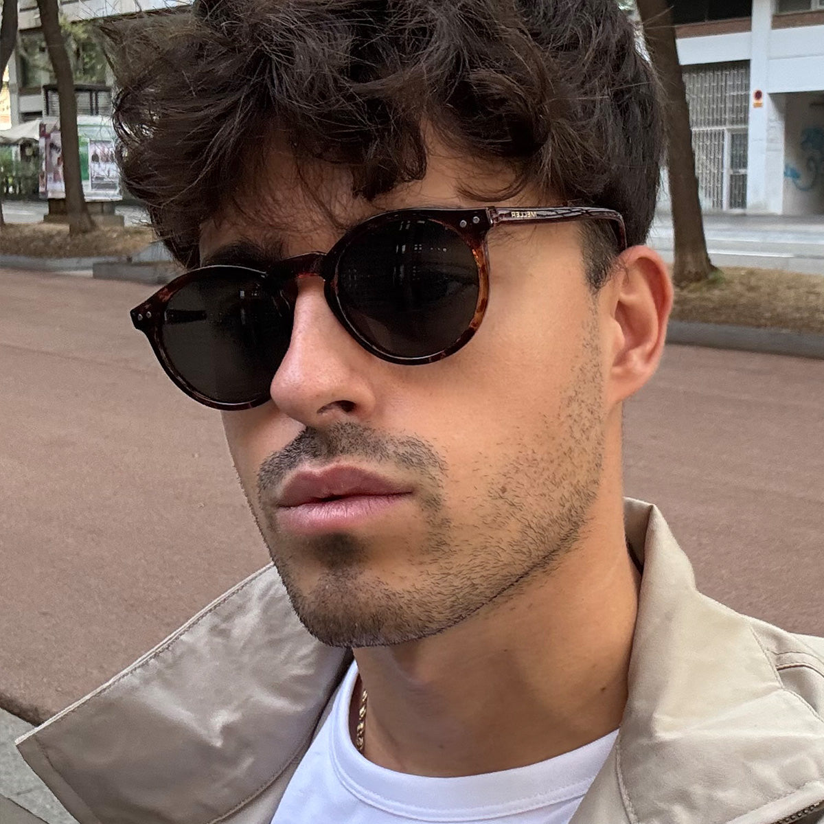 meller-kubu-tigris-olive-sonnenbrille-rund-vintage image 4