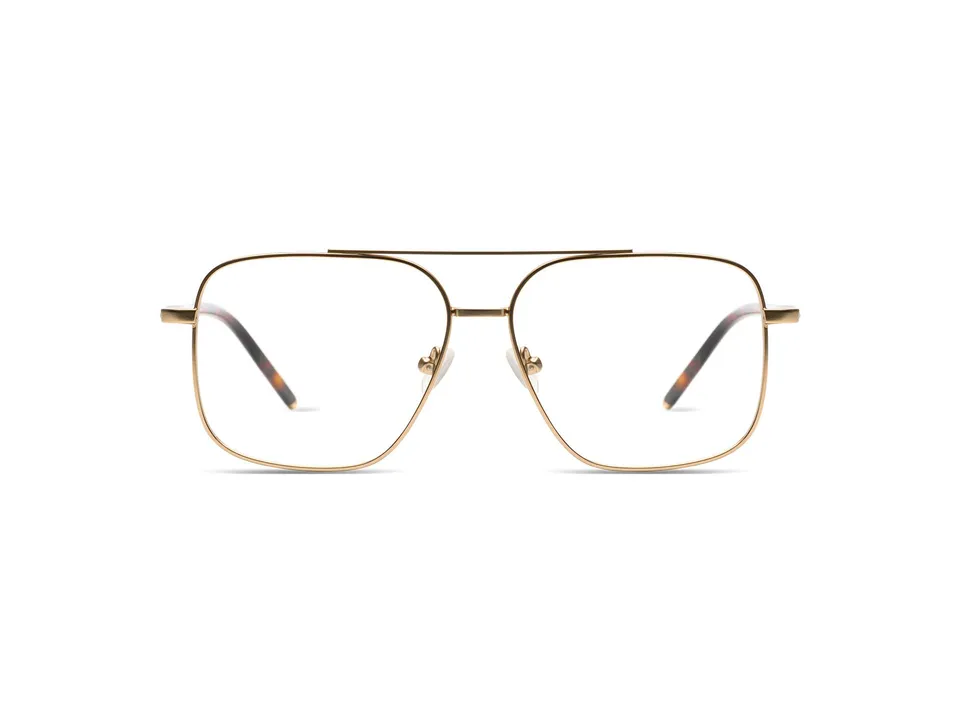 komono-jett-white-gold-matte-aviator-sonnenbrille image 1