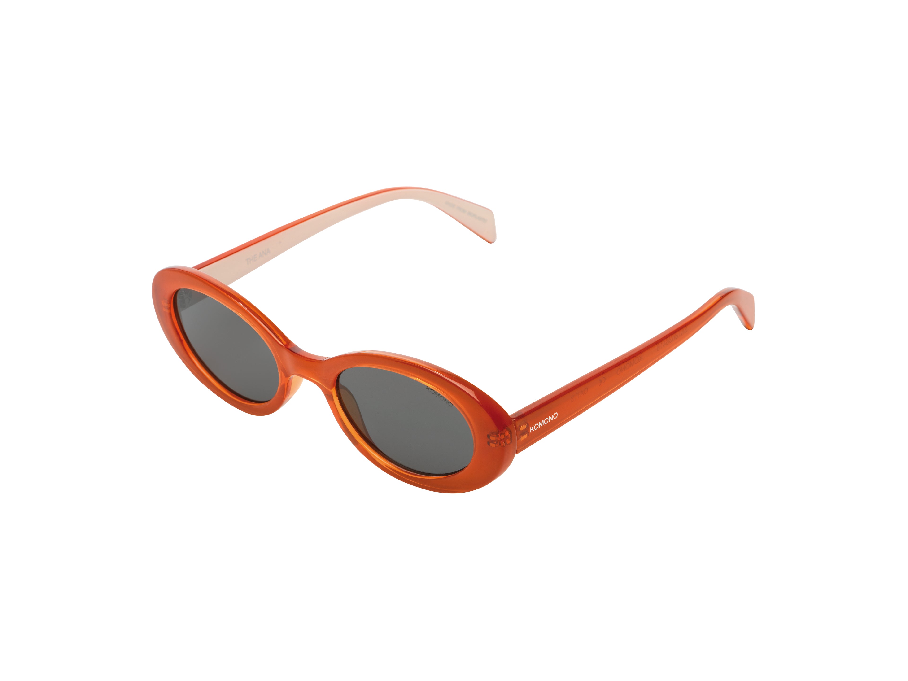 komono-ana-fox-sonnenbrille-ovale-gl-ser-translucent-orange-bio-nylon-rahmen image 2