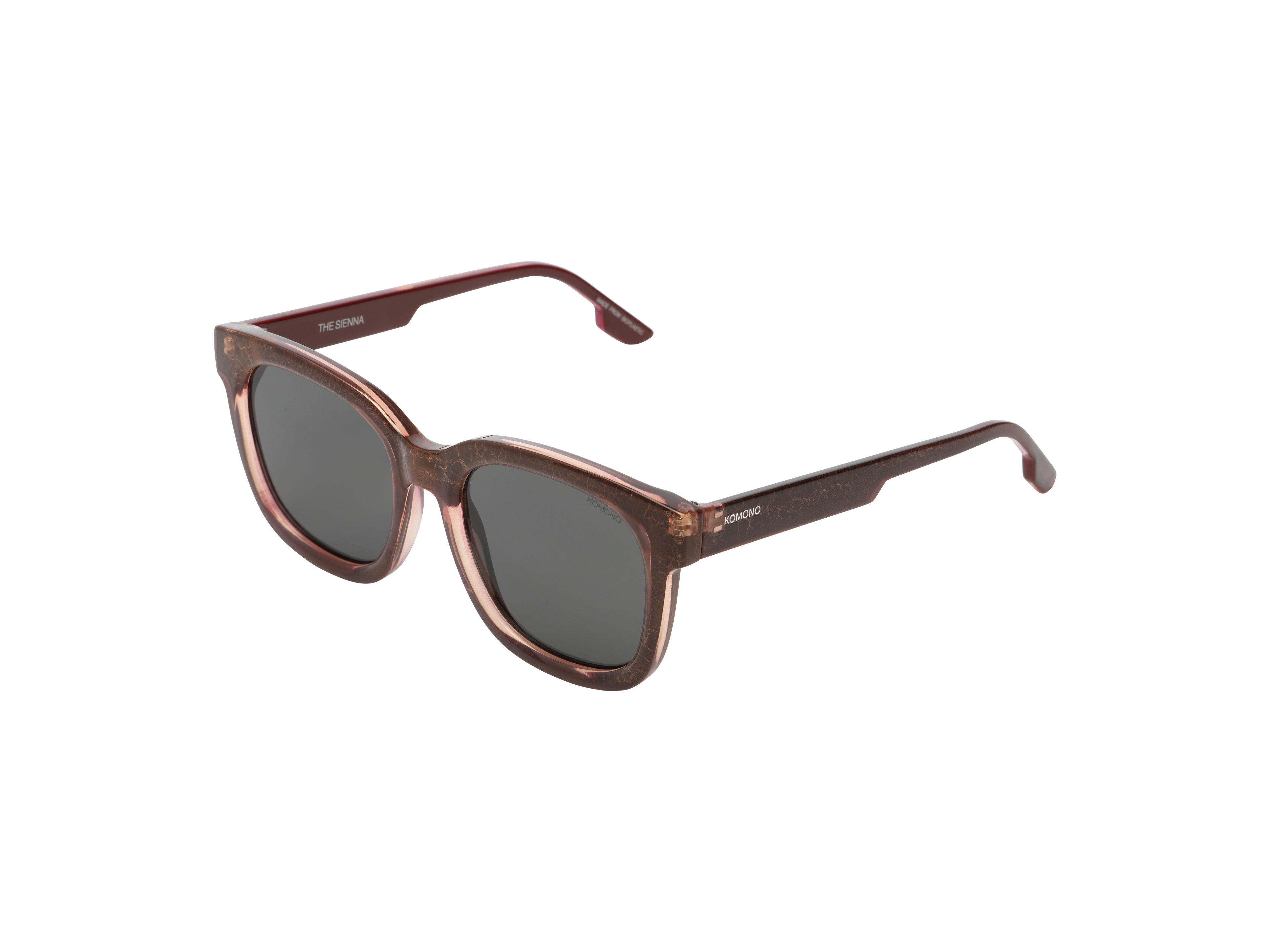 komono-sienna-rose-viper-sonnenbrille-oversize-rechteck-bionylon-large-fit image 2