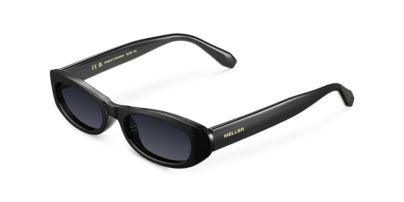 meller-malaika-all-black-bio-sonnenbrille-mit-flach-ovalem-cat-eye-design image 2