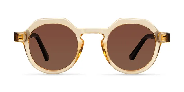 meller-hasan-yellow-sand-sechseckig-runde-sonnenbrille-bio image 1