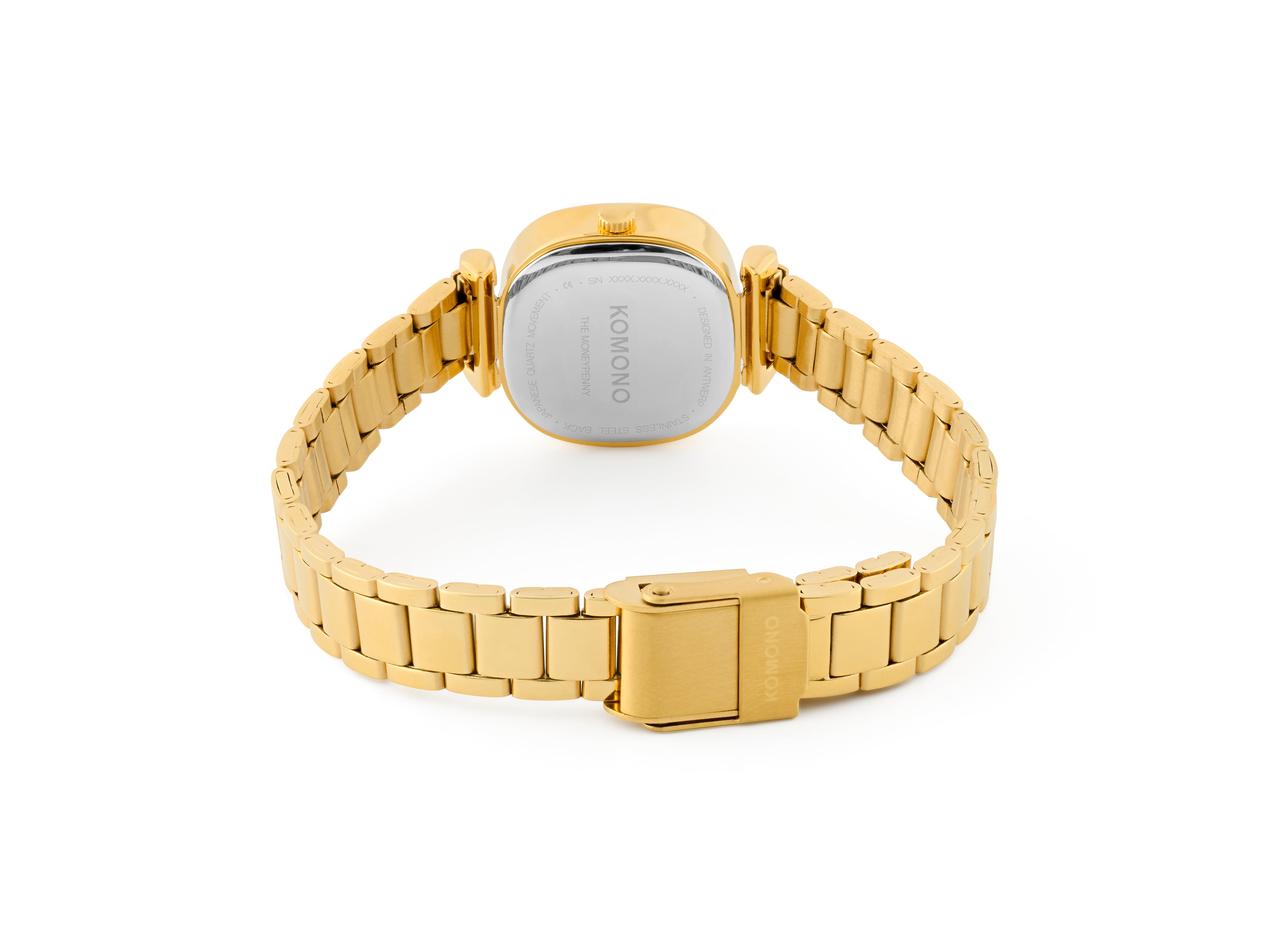 komono-moneypenny-flower-tire-gold-bordeaux-uhr image 3