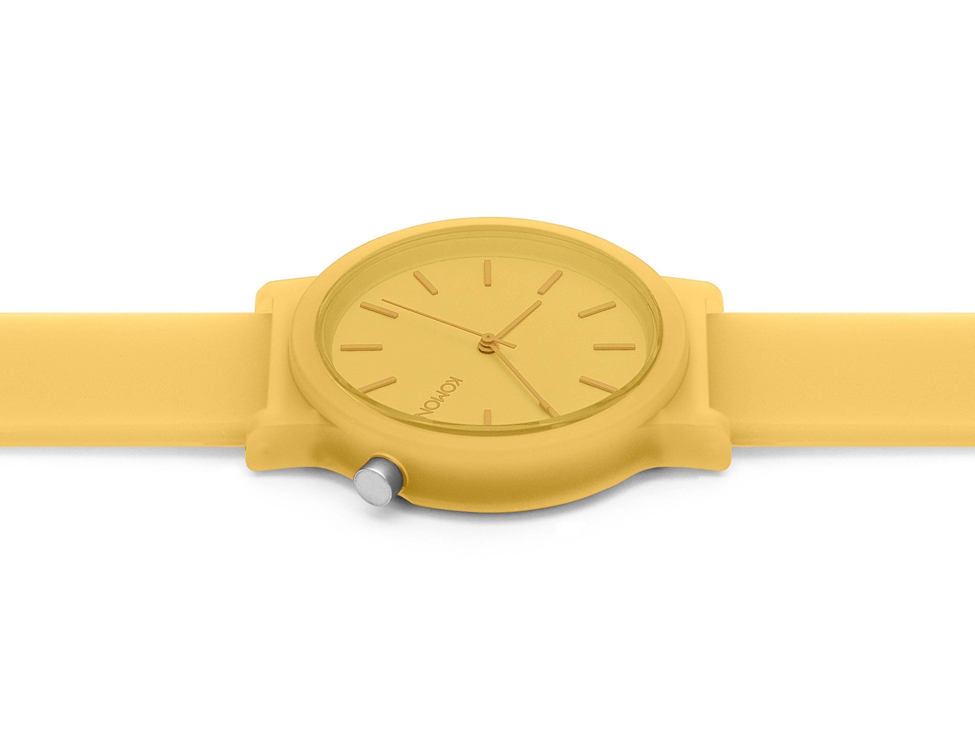 komono-mono-ochre-armbanduhr-monochromes-design-translucentes-silikonarmband image 2