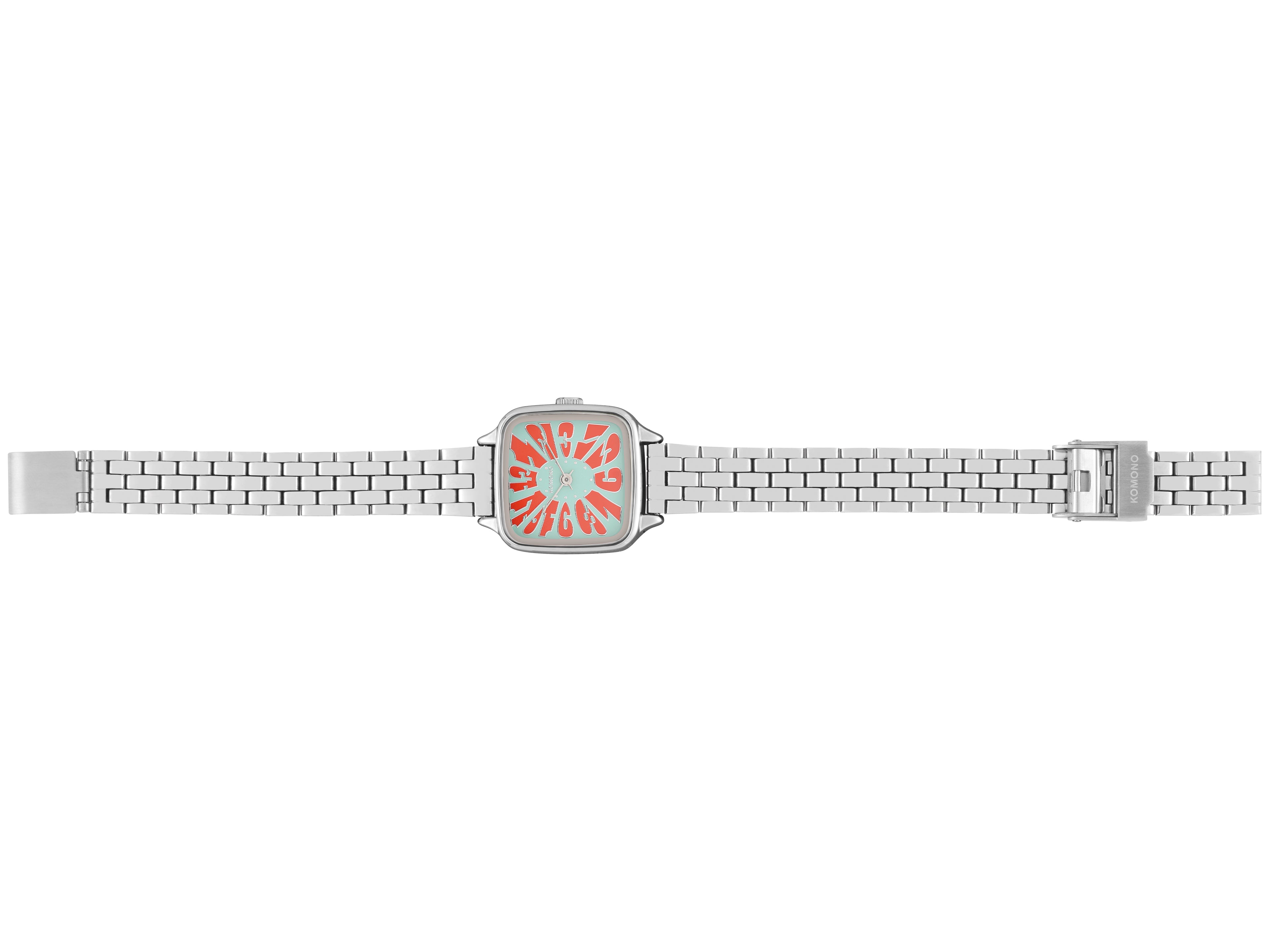 komono-kate-estate-flower-silver-coral-edelstahl-quarz-damenuhr image 2