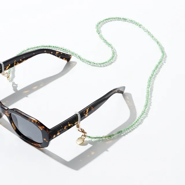 meller-yaro-brillenkette-green-beads image 1