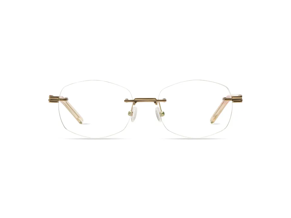 komono-rumi-white-gold-matte-brille-matte-fassung-rumi-serie image 1