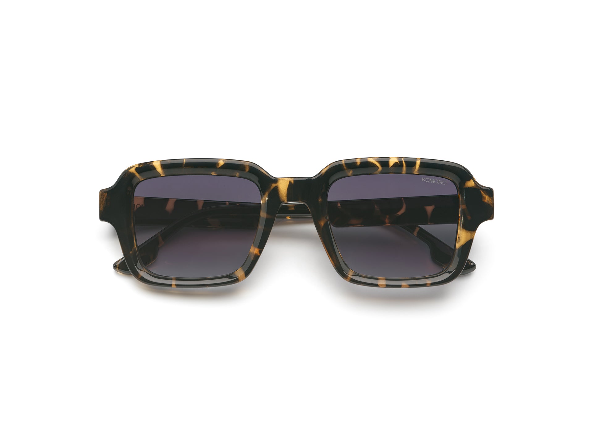 komono-lionel-dark-tortoise-eckige-sonnenbrille-bio-nylon-large-fit image 1
