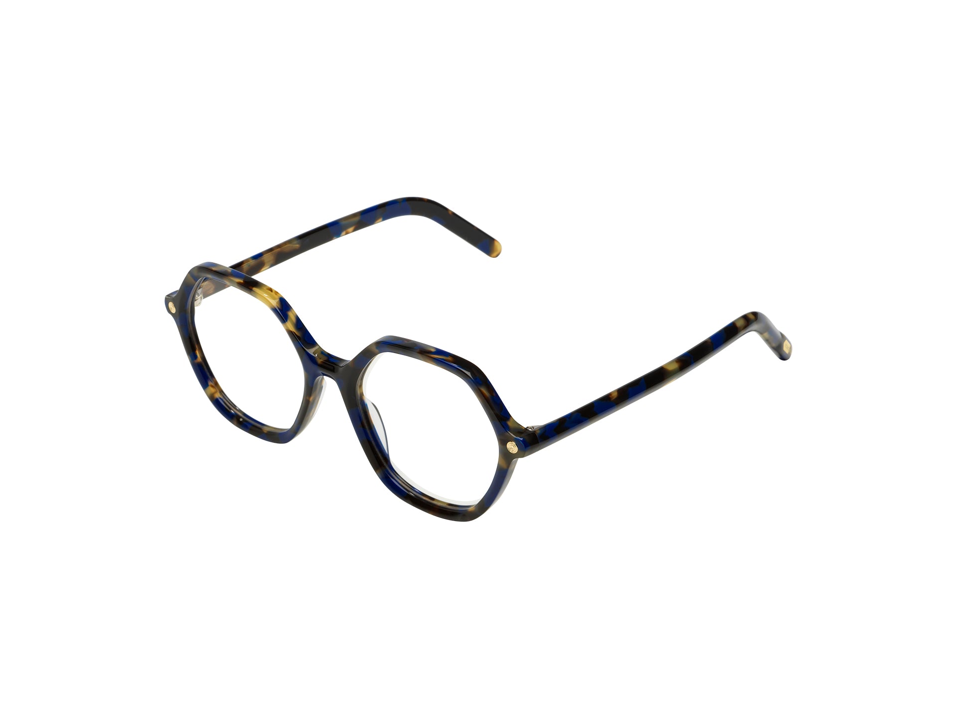 komono-lara-indigo-tortoise-sechseckige-sonnenbrille image 2