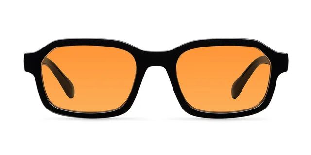 meller-fara-black-orange-rechteckige-bio-sonnenbrille image 1