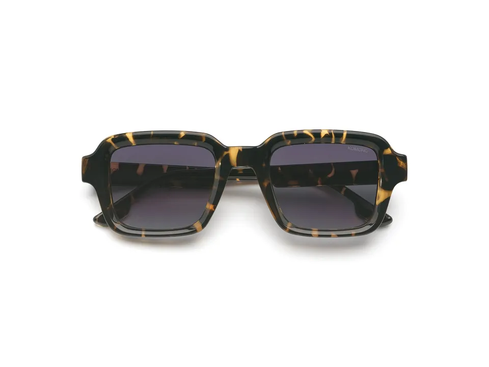 komono-lionel-dark-tortoise-eckige-sonnenbrille-bio-nylon-large-fit image 1