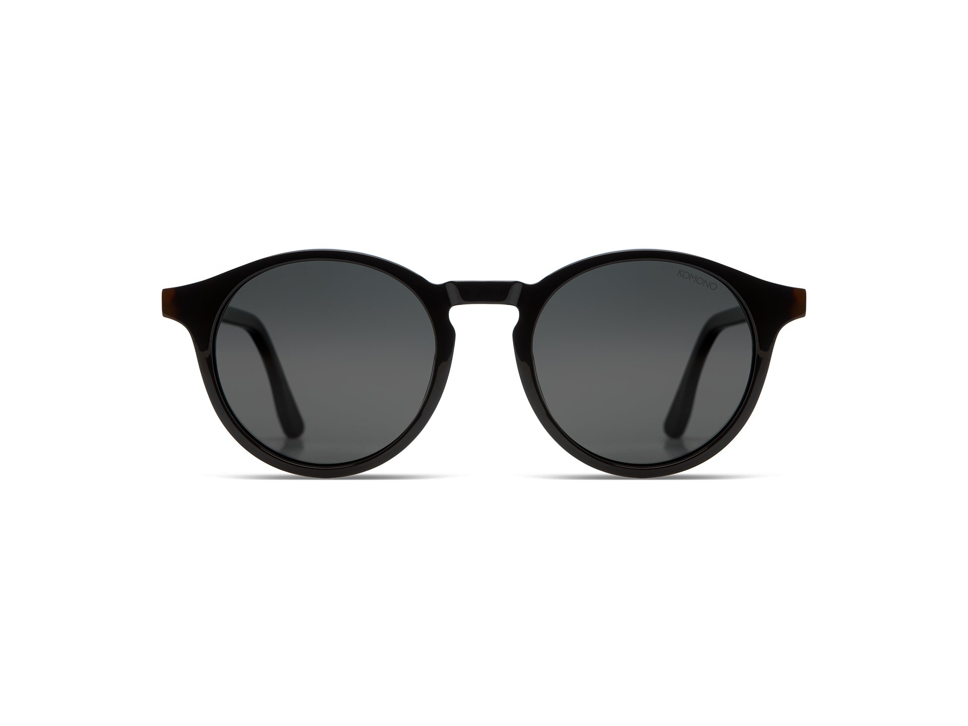 komono-archie-tortoise-black-sonnenbrille-rund-polarisiert image 1