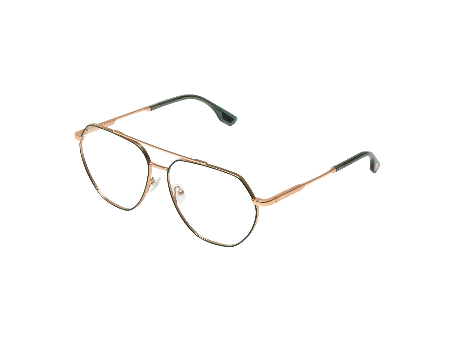 komono-marlowe-rose-gold-matte-teal-brille image 2