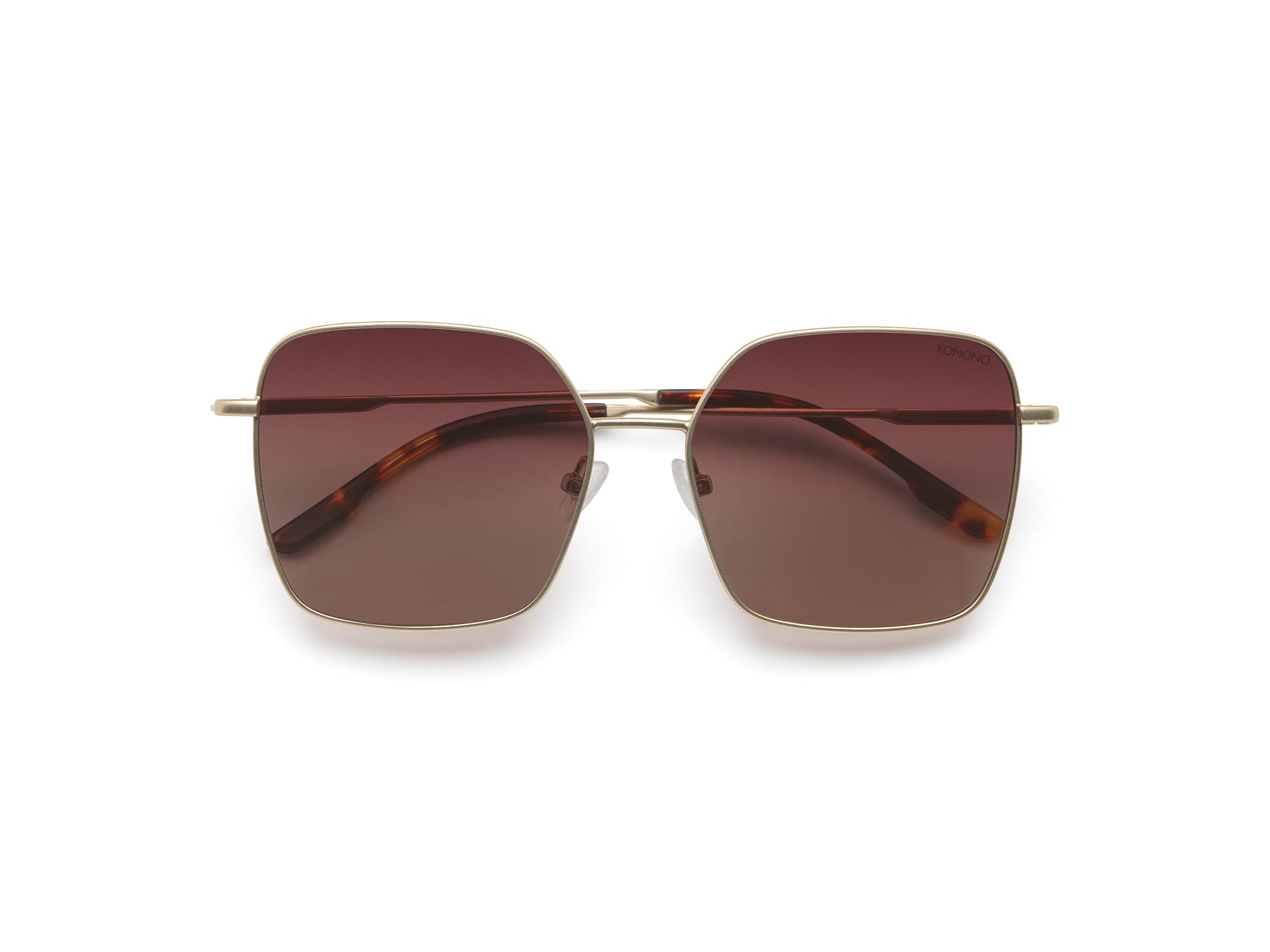 komono-audrey-white-gold-polarisierte-sonnenbrille image 1