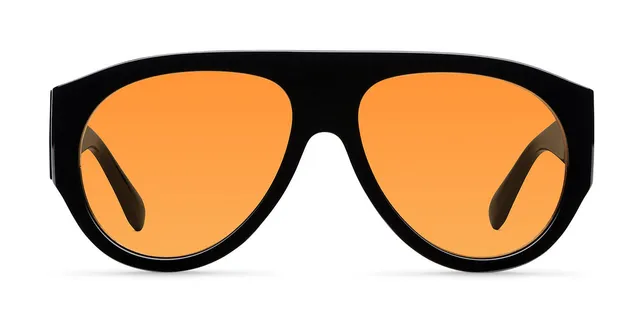 meller-lira-black-orange-aviator-sonnenbrille-oversized-aviator-in-schwarz-orang image 1